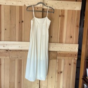 Ivory mid-length flowing dress